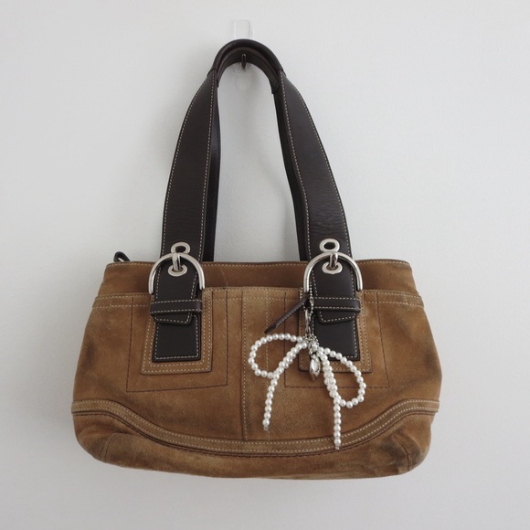 Coach Khaki Mini Tote Bag - Picture 6 of 9